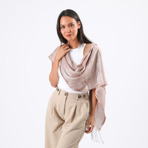 Pañuelo Liso Ana Brillante Rosado Tatienne