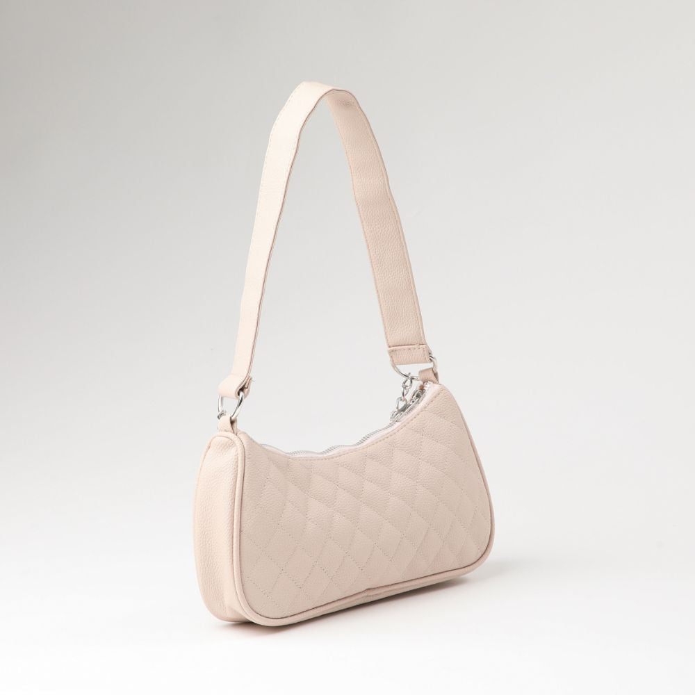 Cartera Hombro Ecocuero Oxford Beige  i-D