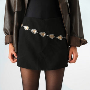 Cinturón Rhonda Plateado Humana