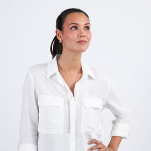 Set De Collar Y Aros Thin Dorado Tatienne