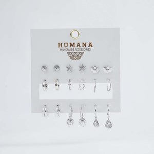 Set Aros Bauhinia Plateados Humana