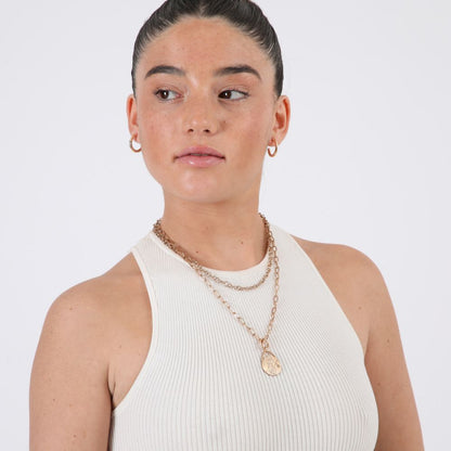 Collar Coss Dorado ID