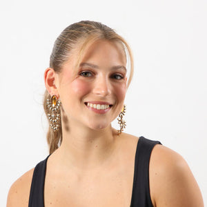 Aros Largo Apricot Crush Dorado Tatienne