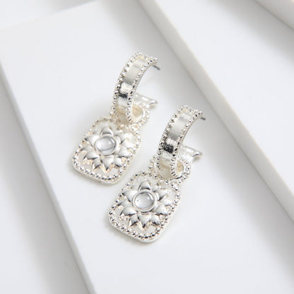 Aros Argollas Carla Plateado Tatienne