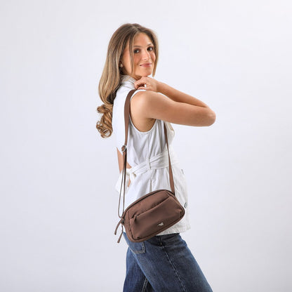 Cartera Cruzada Harper Brown Tatienne