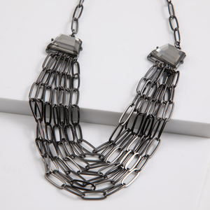 Collar Corto Nani Plateado Humana