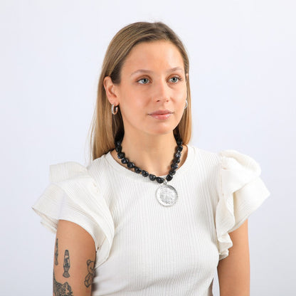 Collar Corto Kiko Plateado Humana