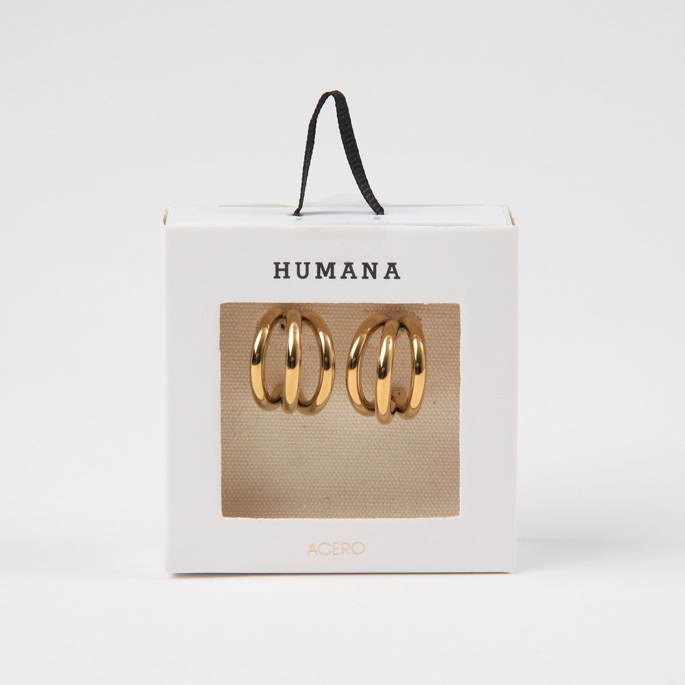 Aros Argollas Ryan Gold Humana