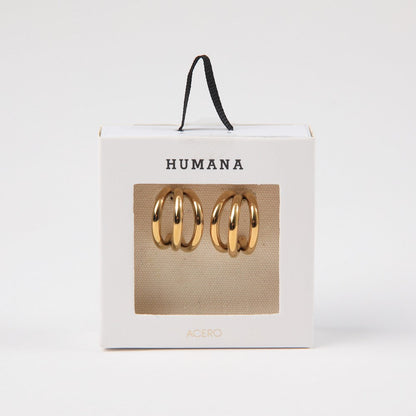 Aros Argollas Ryan Gold Humana