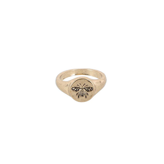 Anillo Grueso Pinky 6 Dorado Tatienne