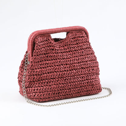 Cartera Clutch Palma Burgundy Humana