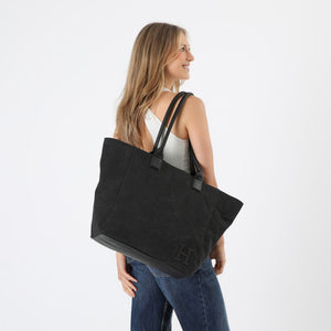 Cartera Tote Delma Canvas Negro Humana