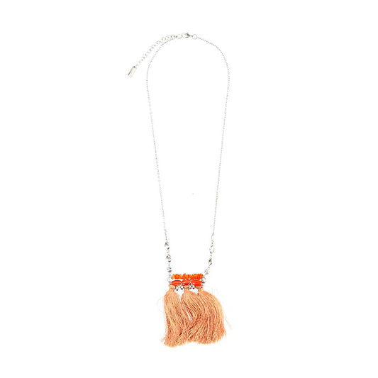 Collar Largo Sand Naranjo Humana