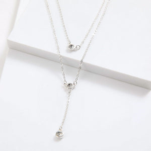 Collar Corto Stella Plateado I-D