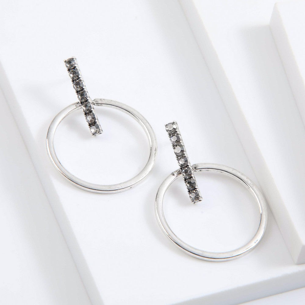 Aros Largos Sheila Plateado I-D