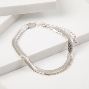 Pulsera Blanda Metal Power Plateado i-D