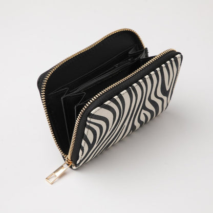 Billetera Mediana Zebra Blanca i-D