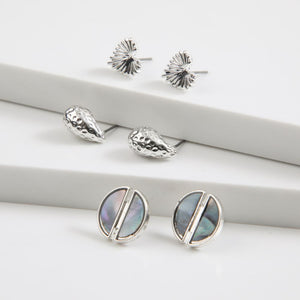 Set de Aros Triple Fog Plateado Tatienne