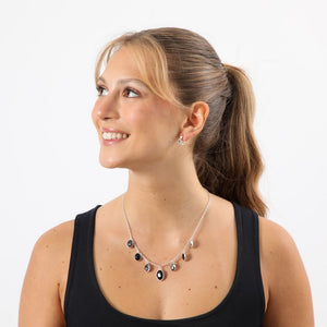 Set Collar Y Aros Bali Negro Tatienne