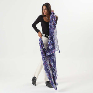 Pañuelo Estampado Azúl Wuang Humana