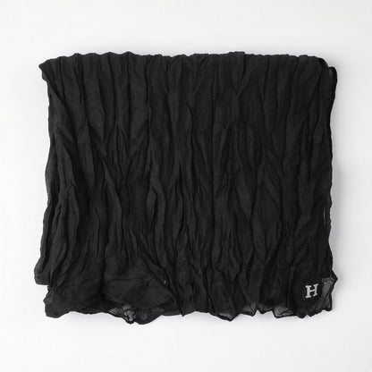 Pañuelo Liso Lino Negro Humana