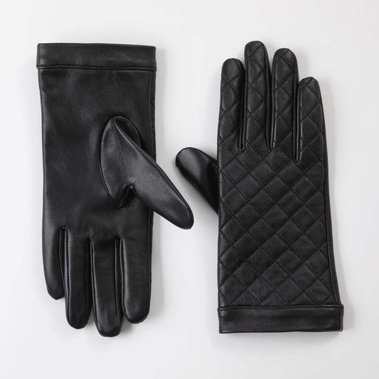 Guante Quilted Negro Humana