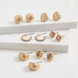 Set 6 Aros Nora Dorado Tatienne