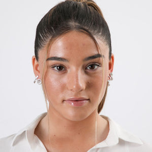 Set 6 Aros Iris Plateado Tatienne