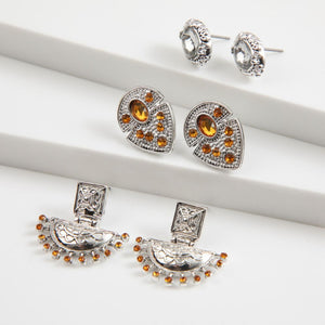 Set 3 Aros Julia Plateado Tatienne