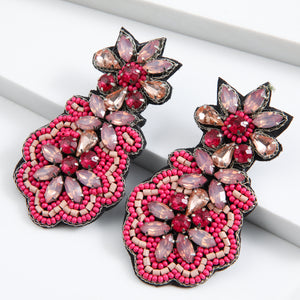 Aros Fiesta Flores Rosado Tatienne