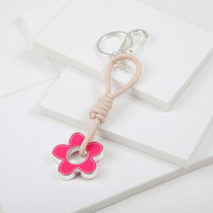 Llavero Largo Flower 3 Rosado Tatienne