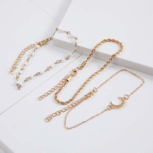 Set Tobilleras Laredo Blanca Humana