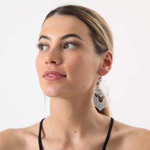 Aros Largos Artic Plateados Tatienne