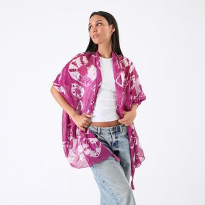 Pañuelo Estampado Saona Morado Id