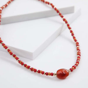 Collar Corto Salerno Rojo Tatienne