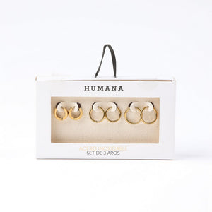 Set De Aros Fred Dorado Humana