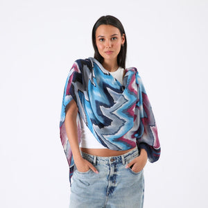 Pañuelo Estampado Maiori Azul Id