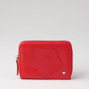 Billetera mediana Murcia Ecocuero rojo ID