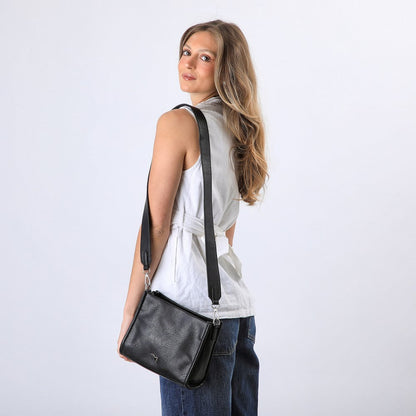 Cartera Cruzada Mony Black Tatienne