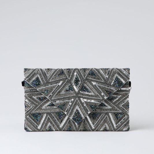 Clutch Queen Plateado Humana