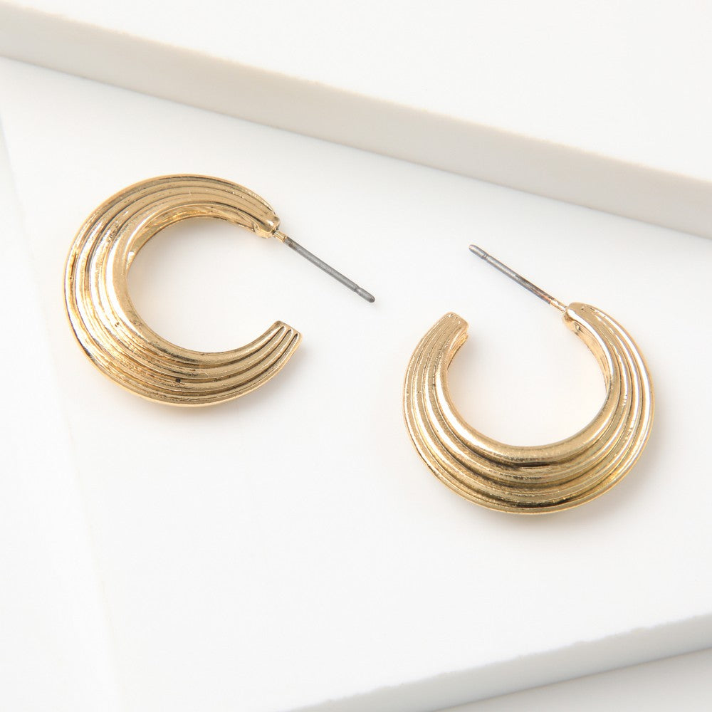 Aros Argollas Zoe Dorado I-D