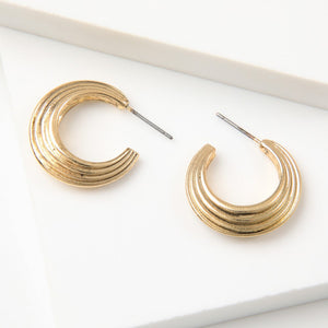 Aros Argollas Zoe Dorado I-D