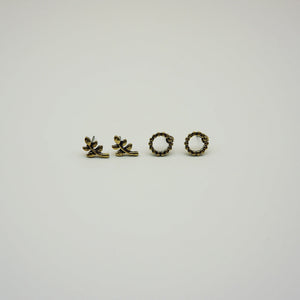 Aros Set Dorado Modern Craft Otoño Tatienne