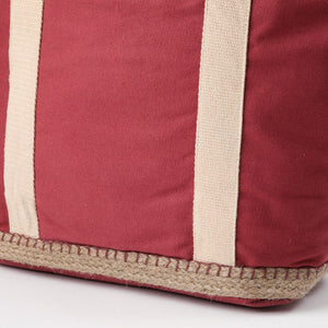 Cartera Hombro Canvas Bermudas Burdeo Tatienne