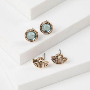 Aros Set Mangole Dorado Tatienne