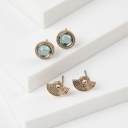 Aros Set Mangole Dorado Tatienne