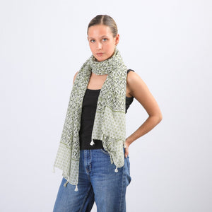 Pañuelo Estampado Alamo Green I-D