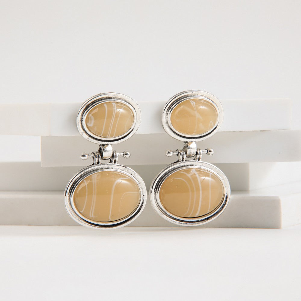 Aros Largos Ivia Plateado Humana