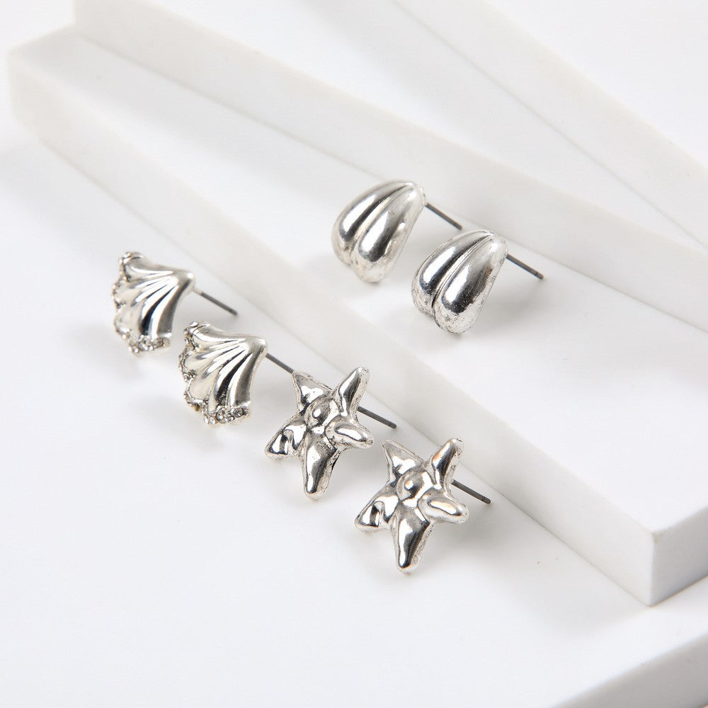 Set De Aros Breeze Plateado Humana