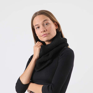 Cuello Tejido Basic Negro i-D